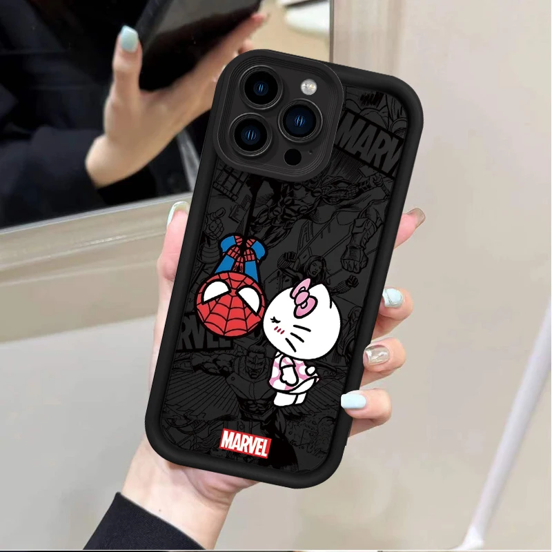 Marvels Spides Mans Cats Phone Case for Huawei P20 P30 P40 P50 Mate 20 30 40 Pro Nova 7 9 10 SE Soft TPU Back Cover