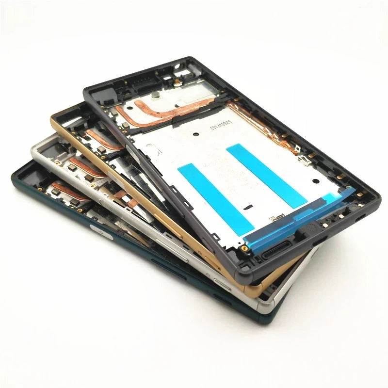 Полный корпус для Xperia Z5 Dual E6653 E6603 E6633 E6683 средняя рамка Передняя Лицевая панель