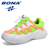 bona 2022 new designers running shoes soft bottom child designer sneakers comfortable children walking jogging footwear boy girl