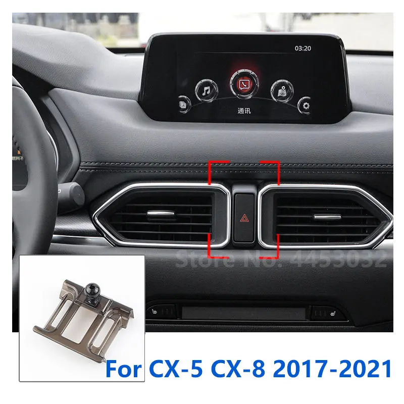 

Автомобильный держатель для телефона, специальные крепления для Mazda CX-5 CX-8 CX5, GPS, поддерживающий фиксированный кронштейн, основание 17 мм, аксессуары 2013-2021