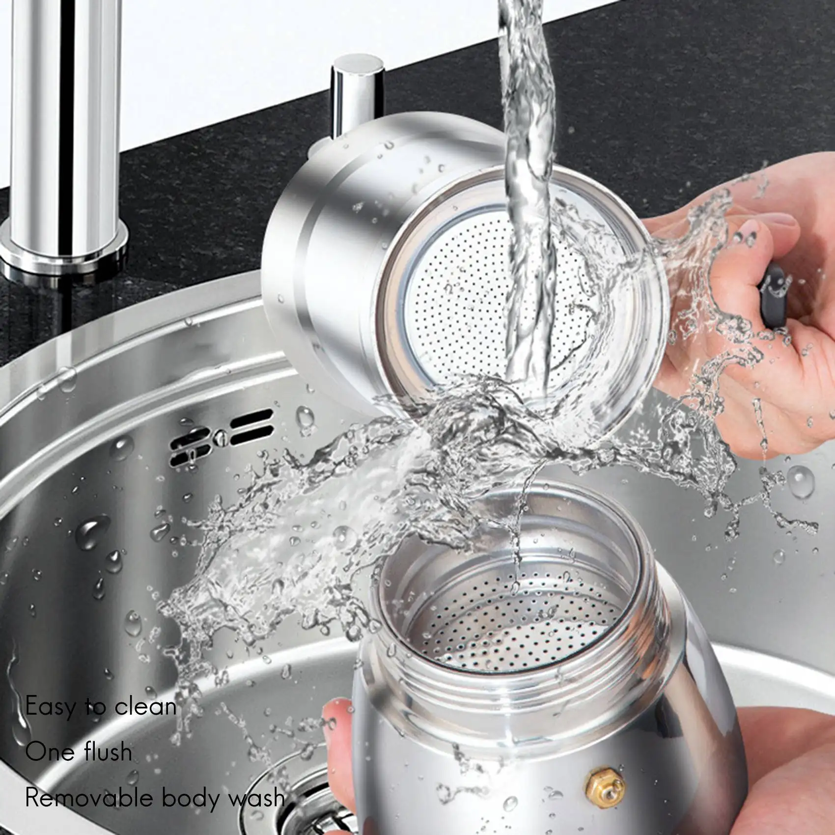 

Кофейник Moka, Кофеварка для приготовления эспрессо на плите с 4 чашками -Кубинская кофеварка-перколятор Премиум-класса Moka, Итальянская кофеварка для приготовления эспрессо