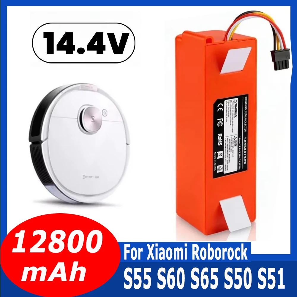 Фото 100% оригинальный аккумулятор BRR-2P4S-5200S для робота-пылесоса Xiaomi Roborock S55 S60 S65 S50 S51 S5 MAX S6. №2