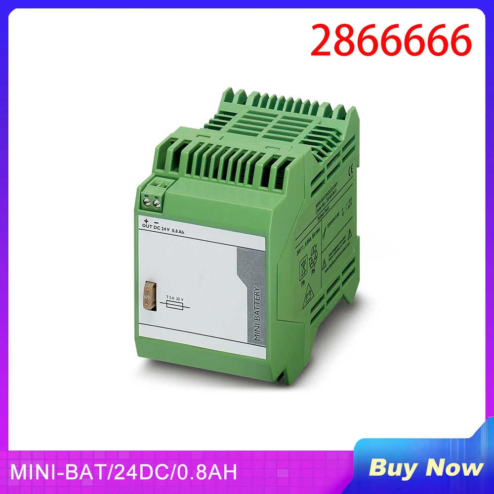 

MINI-BAT/24DC/0.8AH For Phoenix Industrial Power Supply Storage device Lead AGM VRLA Technology 24 V DC 0.8 Ah 2866666