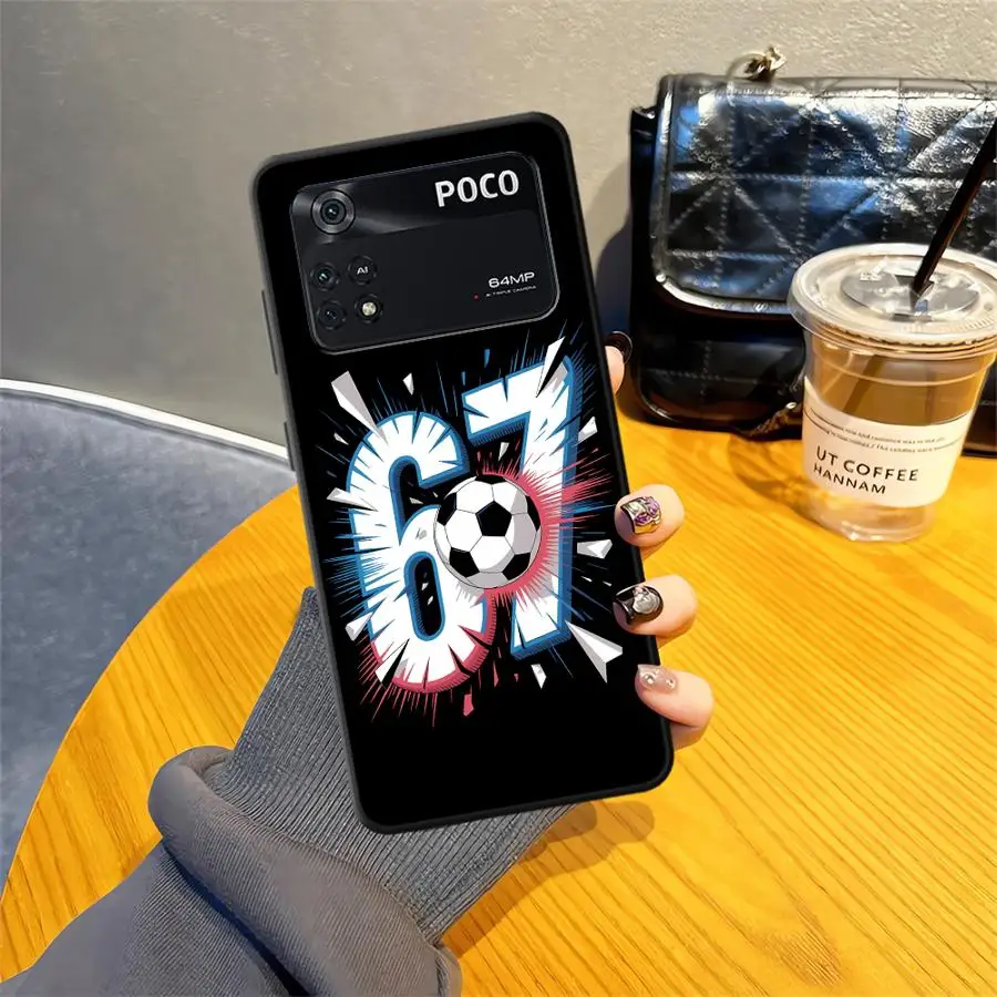 Фото Чехол-накладка для телефона Xiaomi Poco F8 C71 C50 X3 X4 X5 X7 Pro C61 M5 M3 M4 M7 C75 F3 F1 с футбольным номером 67 №3