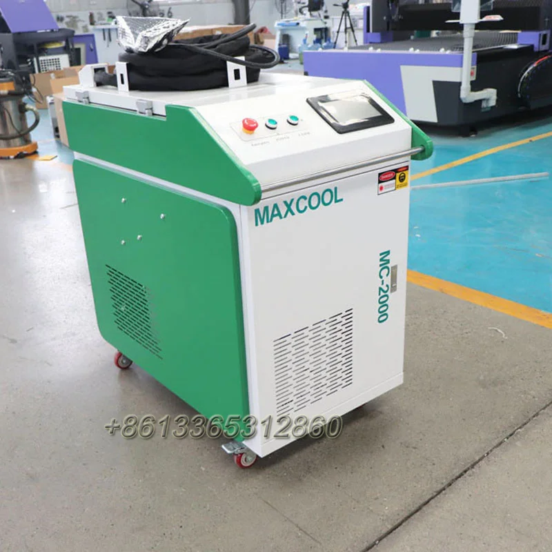 Фото Maxcool ZBTK 400 мм 600 мм, регулируемая ширина сканирования, 3000 Вт, волоконно-лазерные чистящие машины для очистки фарб от ржавчины кузова автомобиля №2