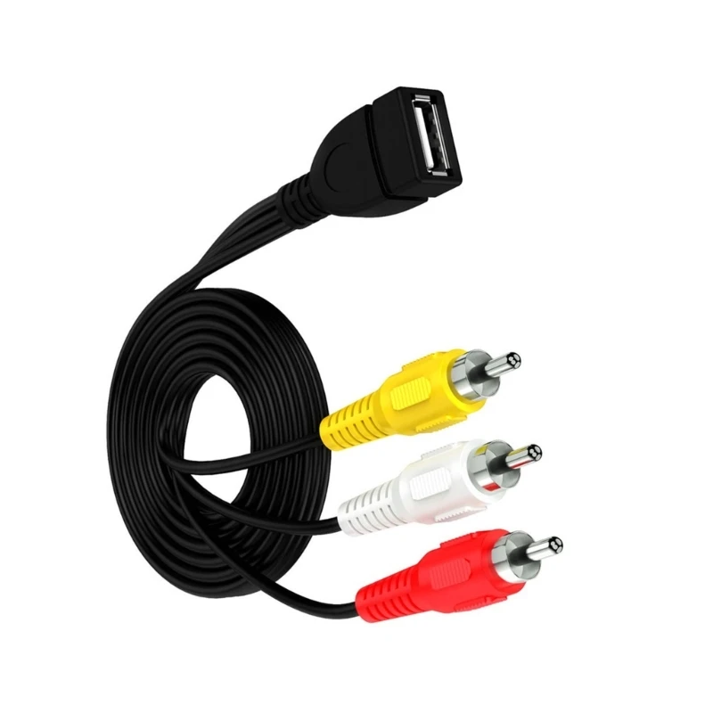 Профессиональный видеокабель-адаптер с разъемом USB A на 3RCA