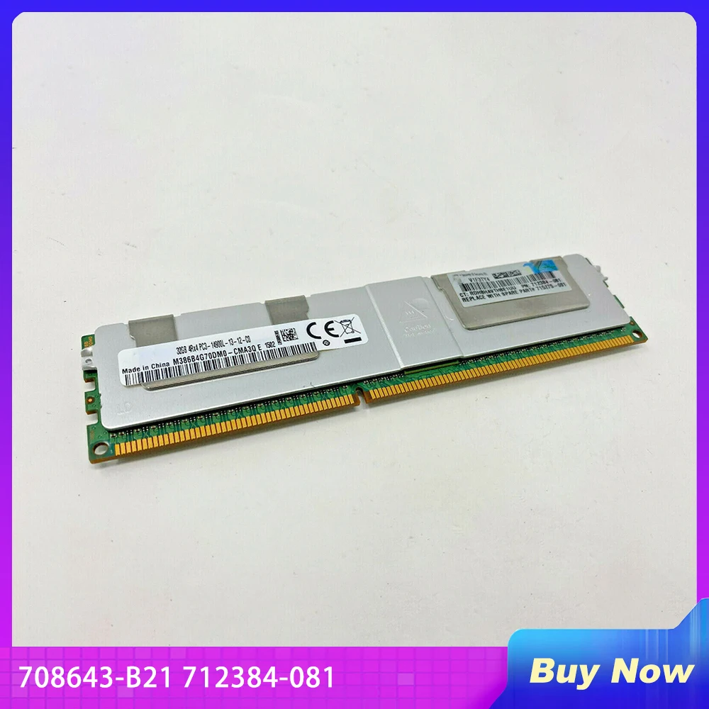 1 шт. 708643-B21 для серверной памяти HP 712384-081 715275-001 32G DDR3 1866 PC3-14900L ECC REG LRDIMM