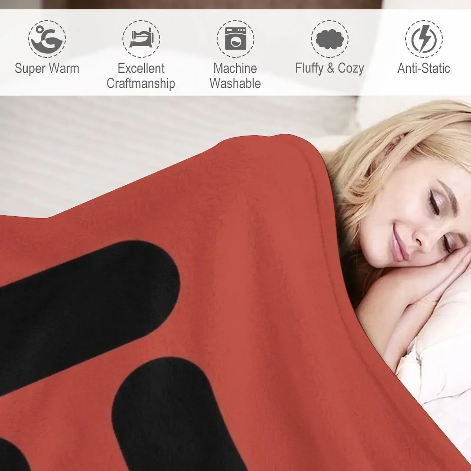 Символ посетителей (логотип) из телешоу V-образное одеяло Роскошные тонкие одеяла