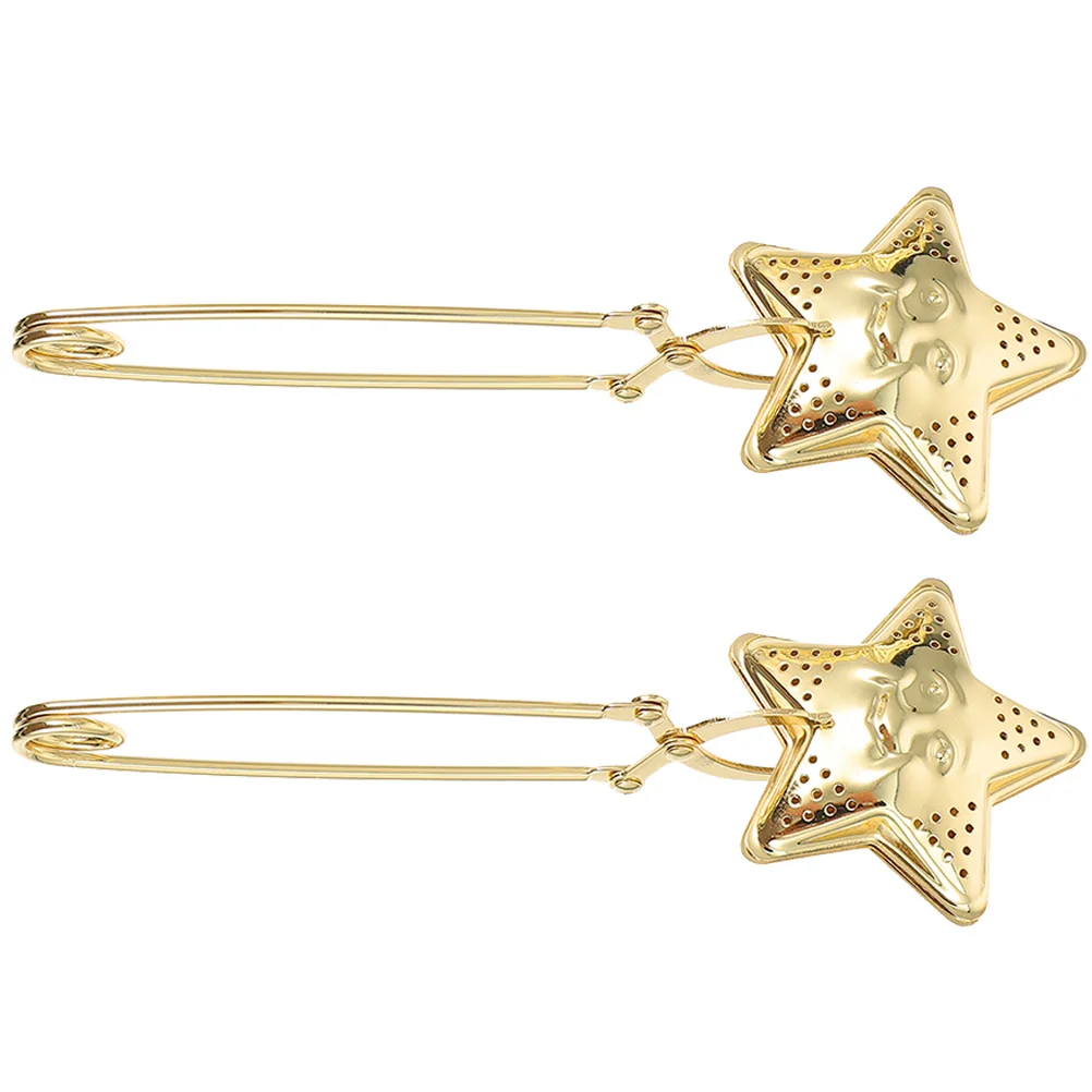 

Tea Strainerinfuser Filter Loose Leaf Mesh Infusersdiffuser Steel Stainless Snap Star Leaves Fine Handle Coffee Teapot Kitchen