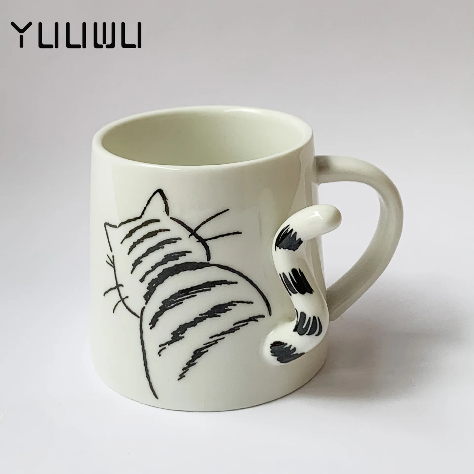 

Японская креативная керамическая чашка для воды, трехмерная кружка в виде животного, кофейная чашка, керамическая чашка для завтрака, чашка...