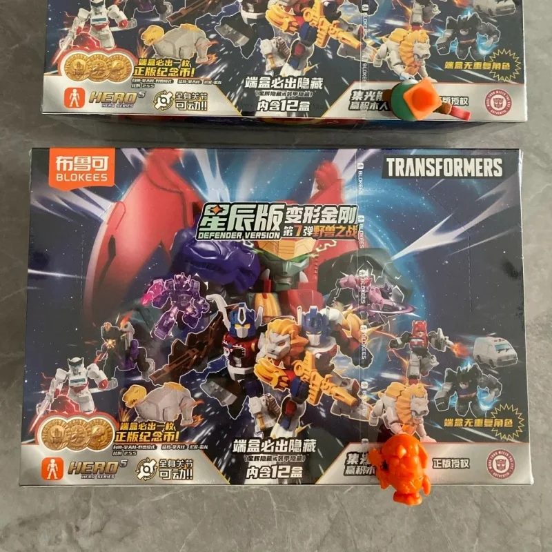Коллекционная фигурка-конструктор Blokees Transformers Defender Version 7 Beast Wars Оптимус Прайм в слепой коробке, настольное украшение, подарок для хобби (art.: 3920da5a44151) - 3920da5a44151