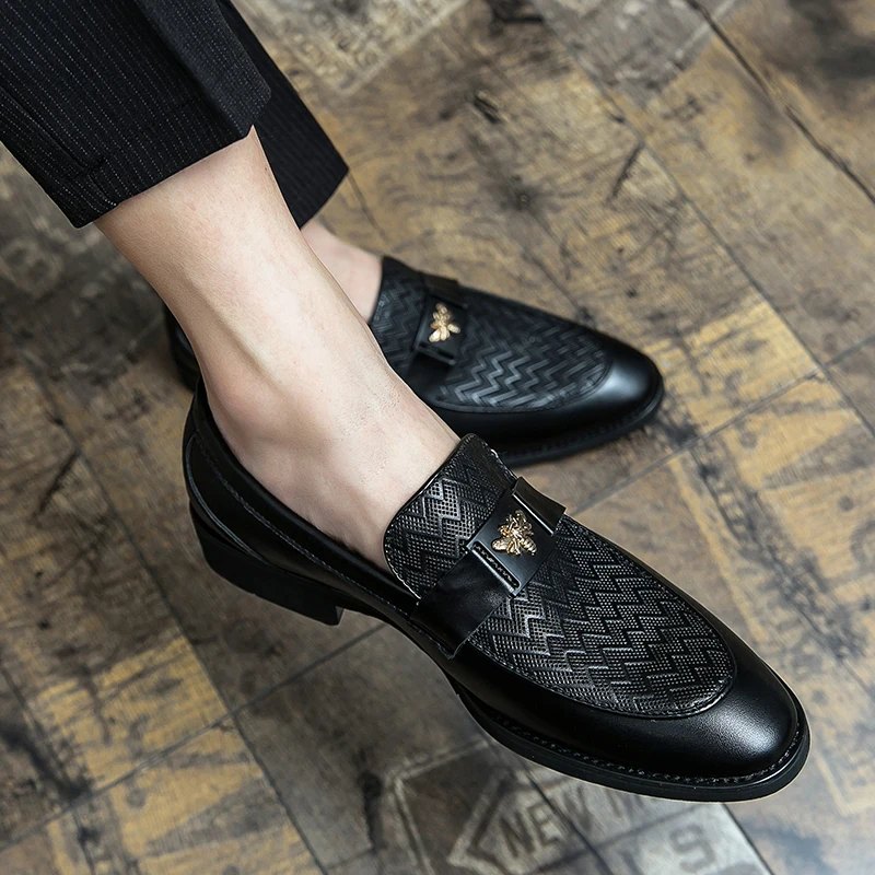 Модный размер 6 ~ 13 мужское платье повседневные кожаные дизайнерские свадебные