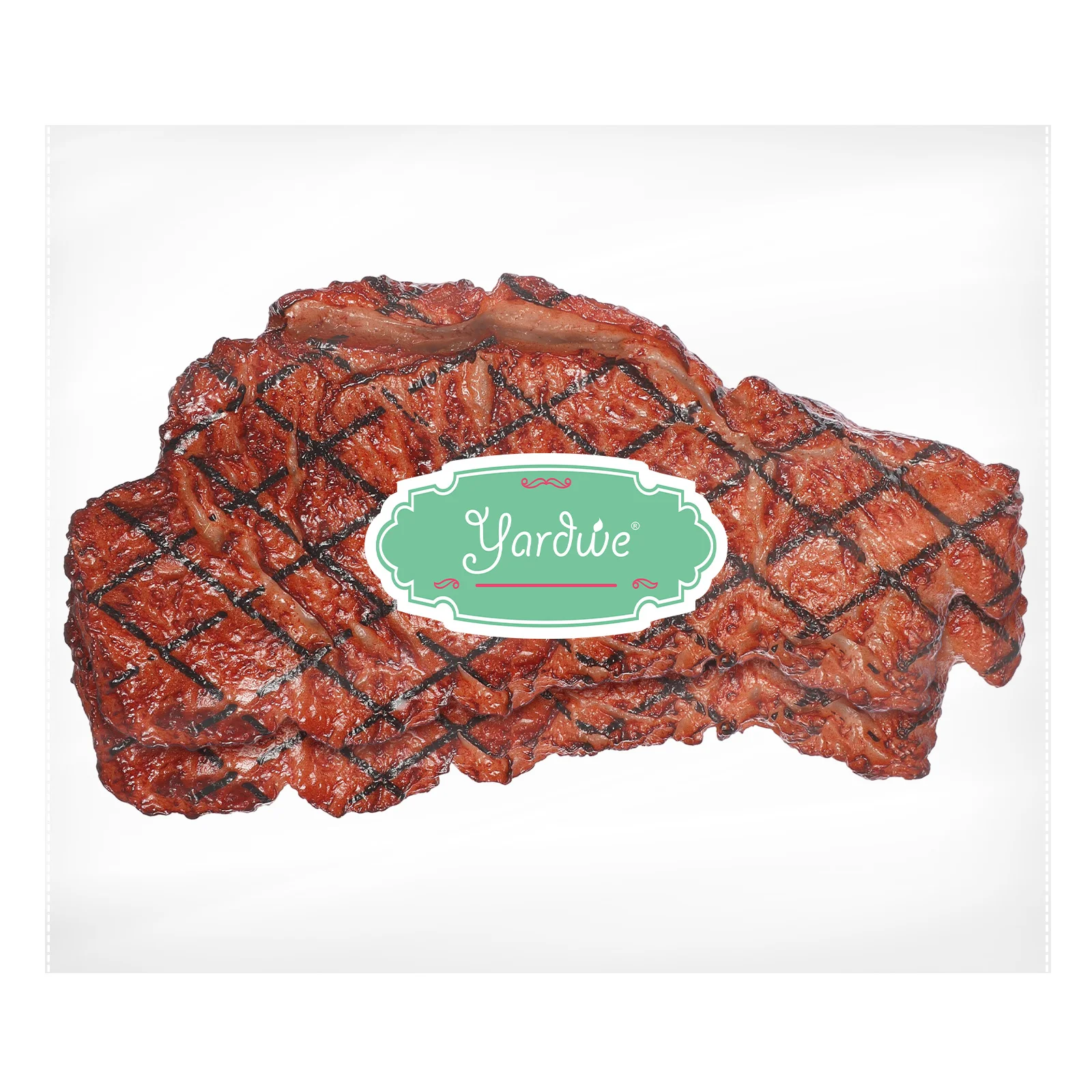

2 Pcs Toys Realistic Steak Ornament Steak Pillow Roast Beef Deli Meat Miniature Decorate Model