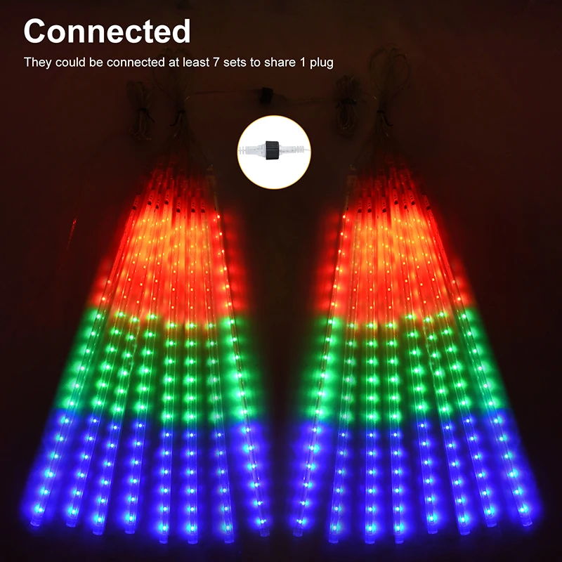 Солнечные фонари для метеоритного дождя водопад уличные садовые светодиодные 50