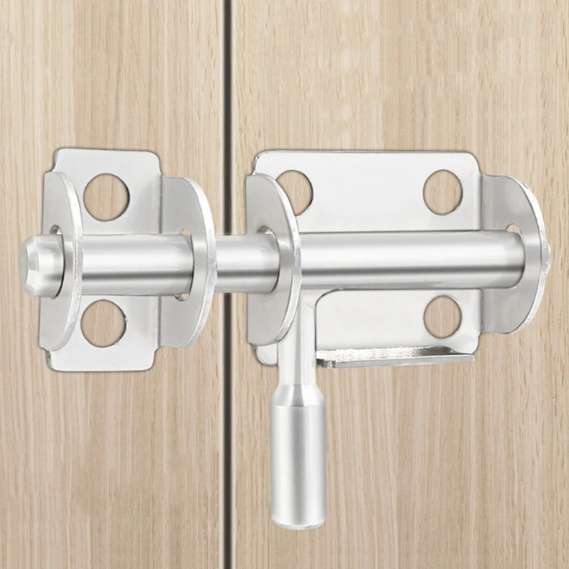 

Privacy Latch Thickened Sliding Bolt Door Lock Stainless Steel Slide Latch Lock Safety Door Barrel Bolt Easy to Install