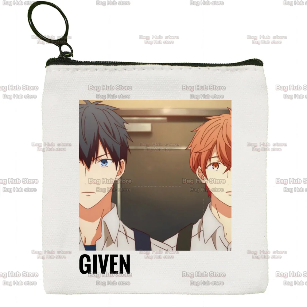 Yaoi Bl Given Yaoi Anime Y2k Manga Music Mafuyu Cute Cloth Girl Coin Purse Key Bag Small Lipstick Cosmetic Bag Coin Storage Bag