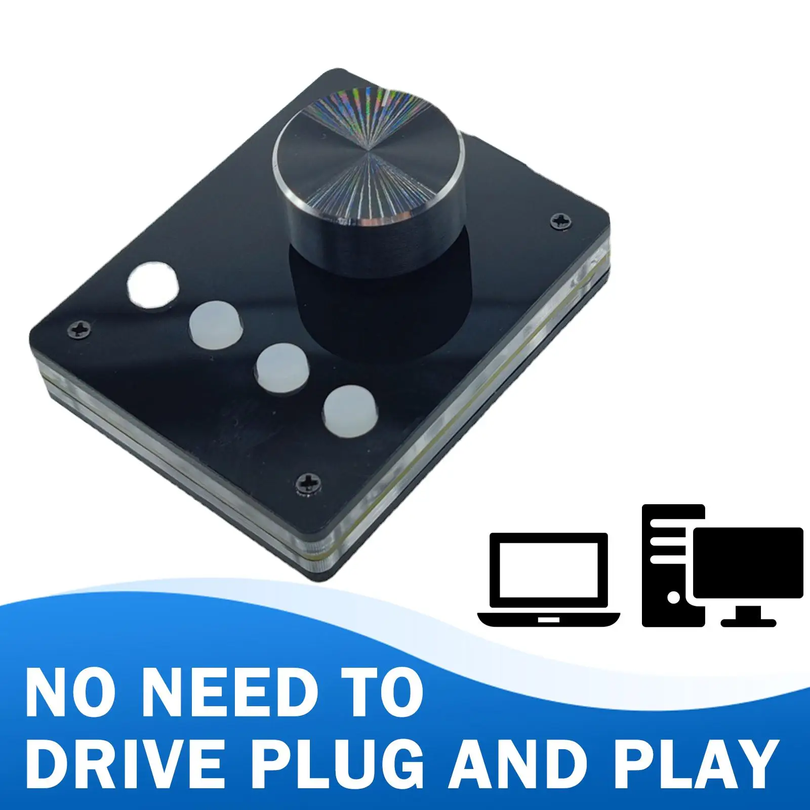 RGB подсветка мини-клавиатура регулятор громкости мультимедийная ручка USB