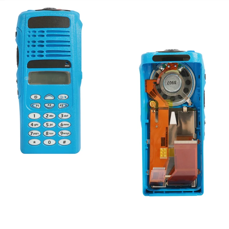 Colorful Replacement Full-keypad Housing Case Display Kit with LCD+Speaker+Mic for HT1250 GP338 Two Way Radio