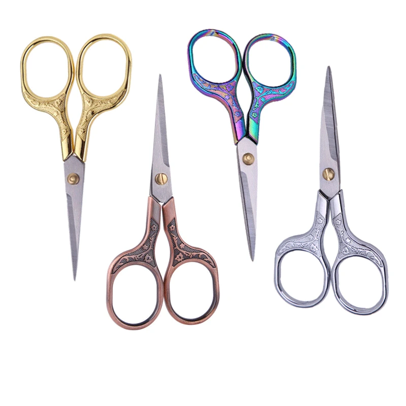 

Plum Blossom Retro Scissors Stainless Steel Household Sewing Scissors Embroidery Hand Tools Office Scissors​ Cross Stitch Craft