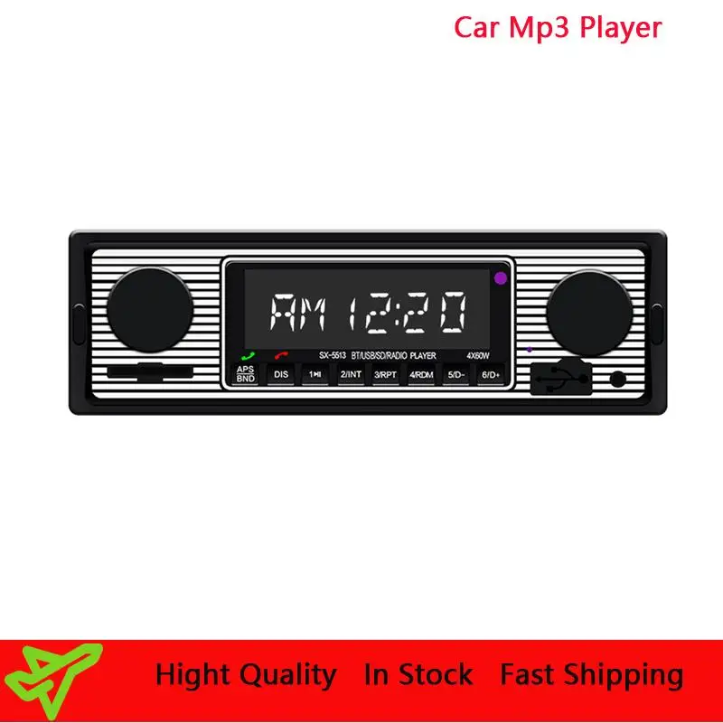 New Car Mp3 Player Bluetooth-compatible Car Radio Auto Stereo FM SD AUX Hands-free Call U Disk Card Play Retro Autoradio