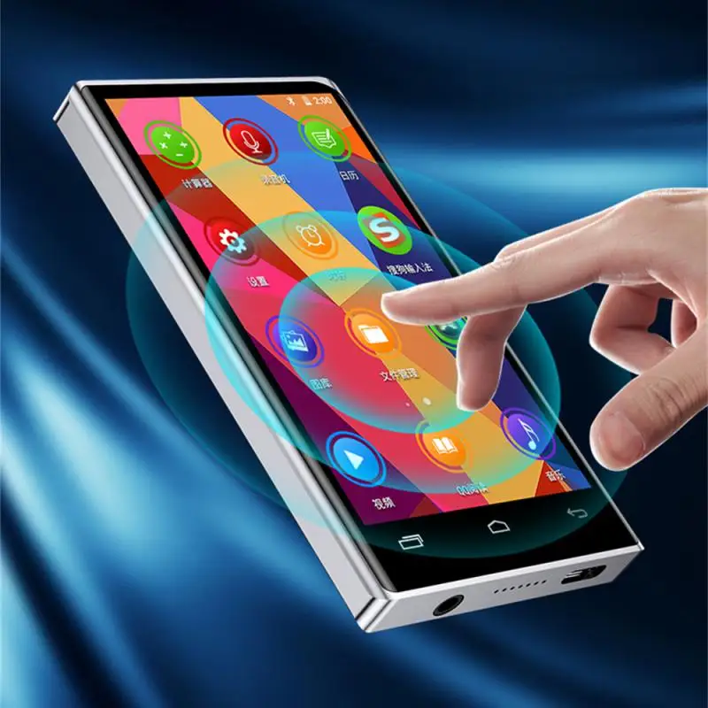 5.0 MP5 Player Bluetooth-compatible 4.0 Inch Full Touch Screen FM Radio Recording E-book MP4 MP3 Music Video Player Speaker
