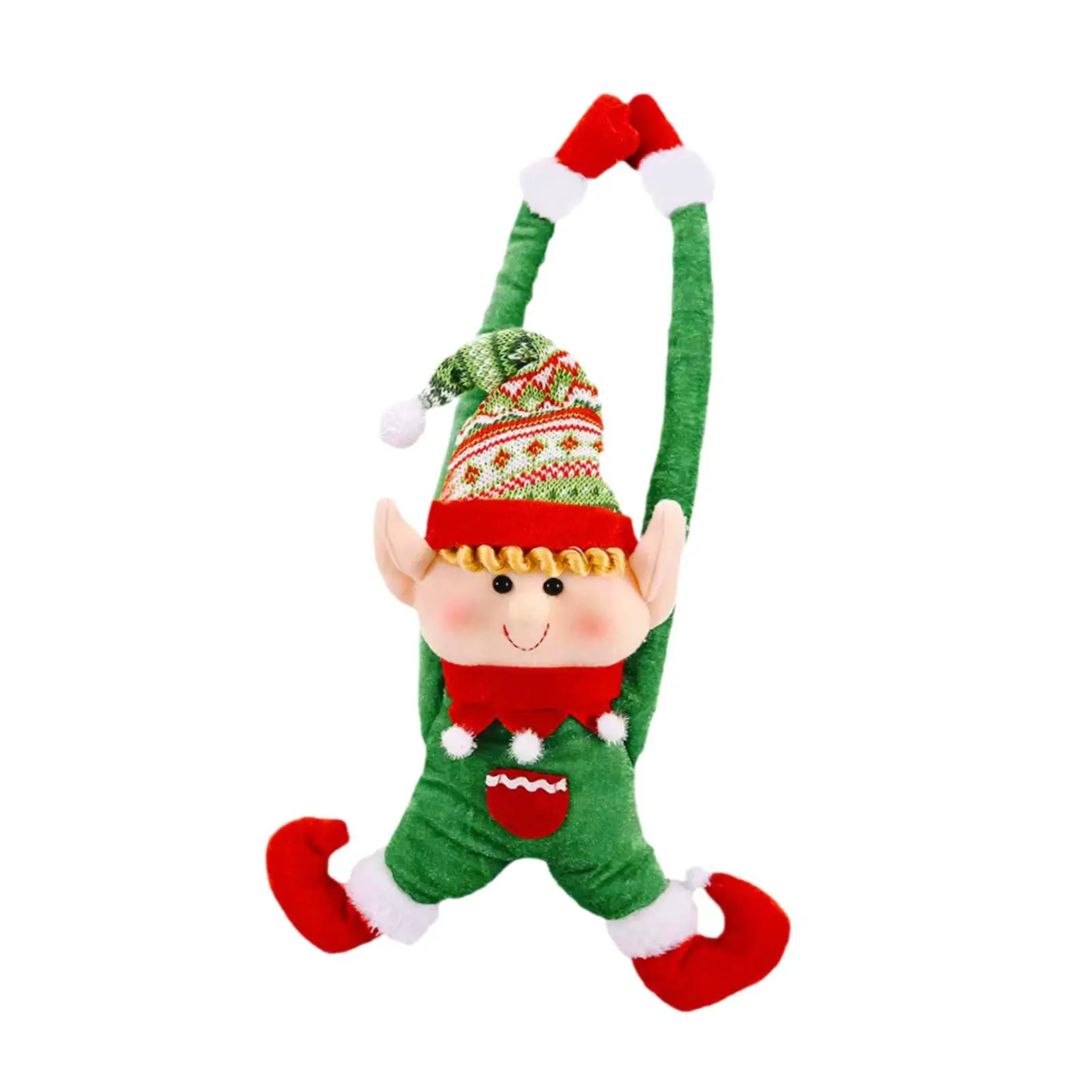 Рождественские украшения подарок драпировка на окно галстук милая кукла