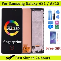 super amoled for samsung galaxy a31 a315 lcd display with touch screen digitizer assembly for samsung sm a315f a315fds a315g