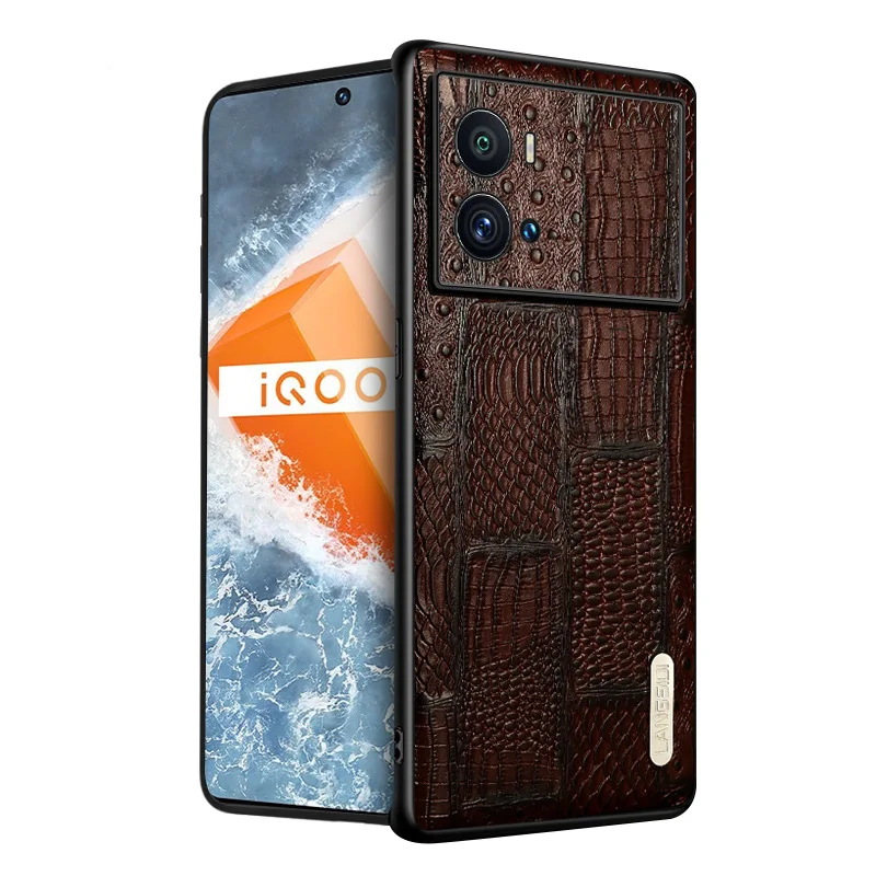 

Langsidi Genuine Leather Phone Case For Vivo Iqoo 9 8 7 Pro 5 Shockproof Back Cover Fundas For Iqoo9 Iqoo8 Iqoo7 Iqoo5 Pro