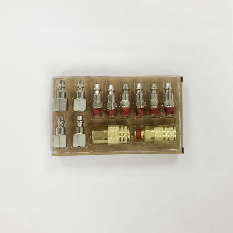 

1/4''NPT 12pcs US type Pneumatic Quick Connector Kit Male and Female Quick Coupler Air Hose Coupling Air Accessories