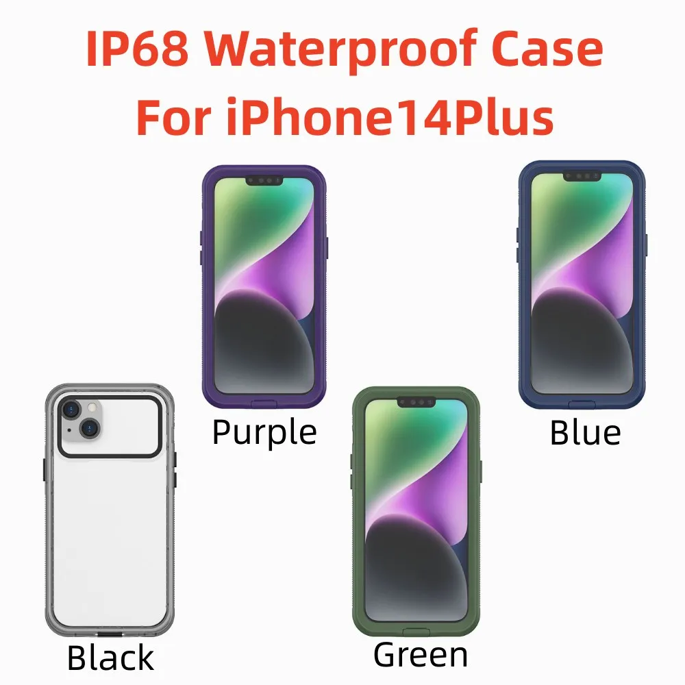 

Водонепроницаемый чехол для iPhone14Plus, IP68, 4 цвета