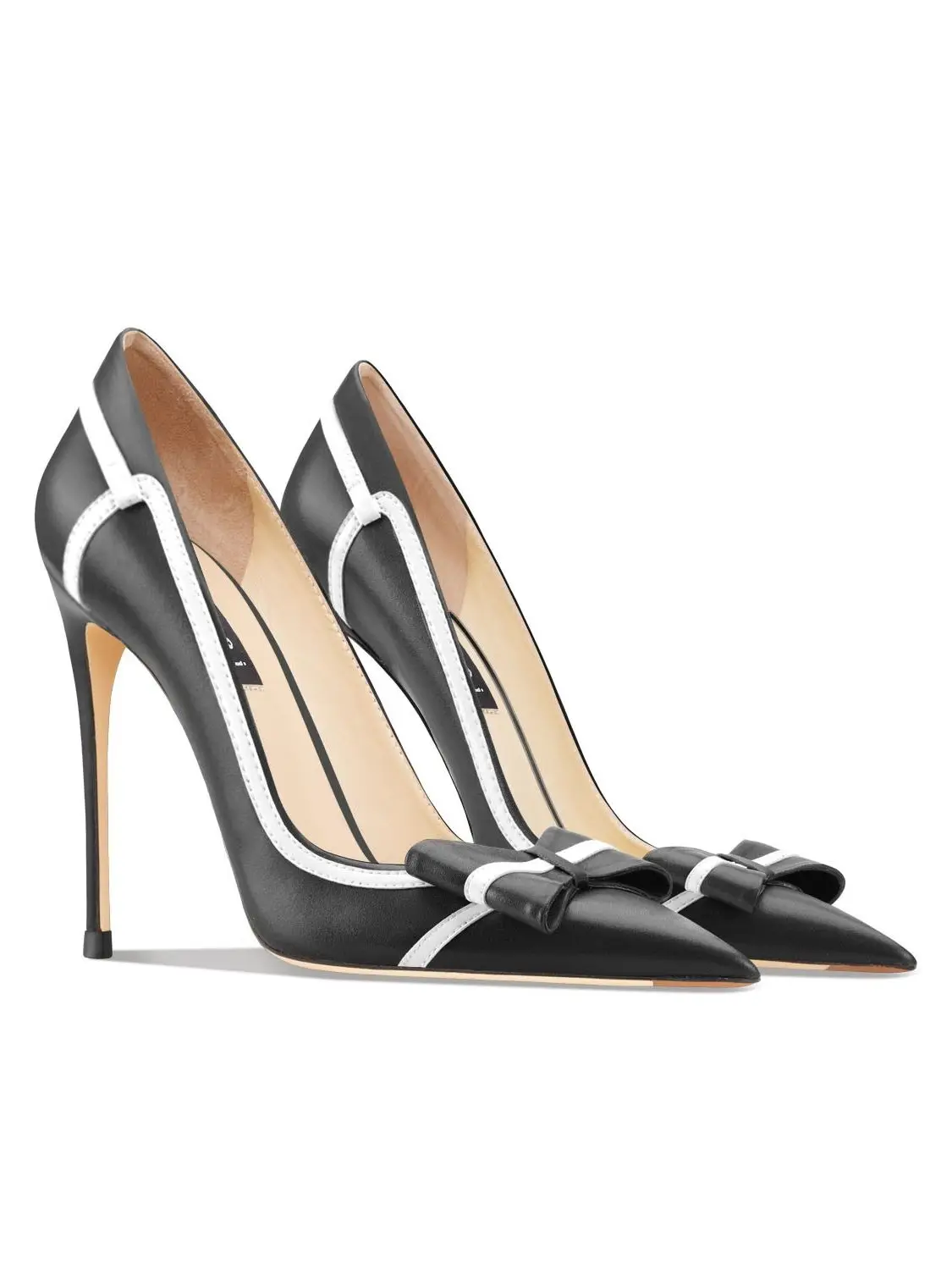 Spring And Summer New Women's Heel Shoes Bow High Heel Shoes Classic Pointed Women's Pumps Fashion Comfortable Office Shoes