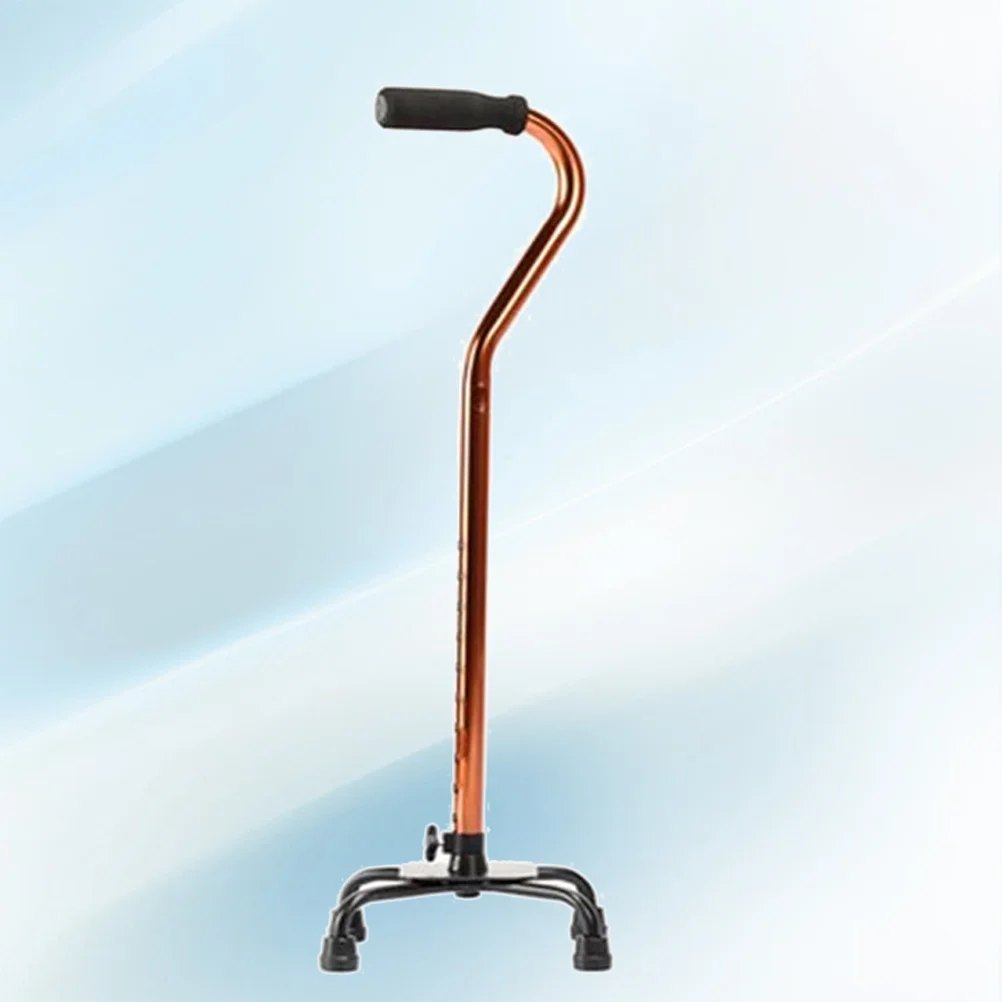 

Bronze Straight Stick Four-leg Aluminium Alloy Walking Stick for Seniors Disabled and Elderly (Packing in Separate Carton)