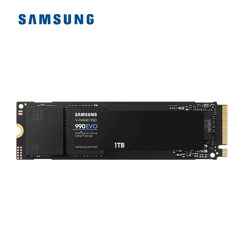 SAMSUNG 990 EVO SSD 1 ТБ 2 PCIe Gen 4x4 5x2 M.2 2280 Внутренний твердотельный накопитель NVMe скорость