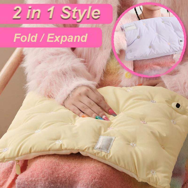 Портативная зимняя грелка для рук с регулируемой температурой графеновая 2 в 1