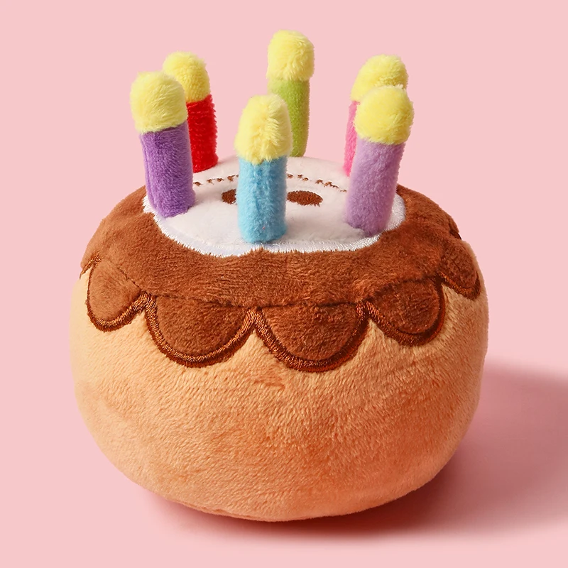 

Cute Dog Toy Plush Birthday Cake Squeaky Pet Dog Toy With Candles Party Decoration Interactive Birthday Cake Toy Pet Dropship