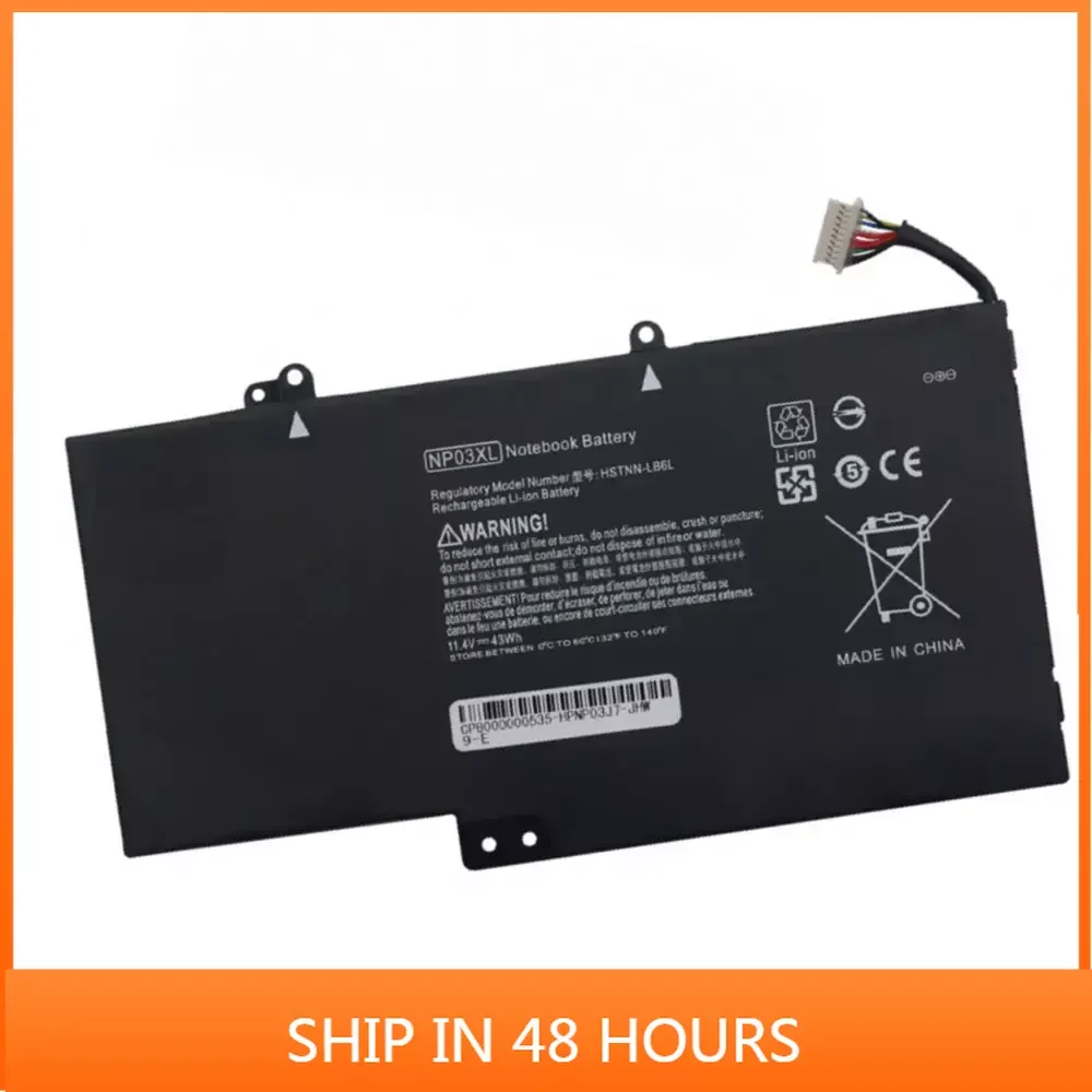 3780mah/43wh заменяемый аккумулятор для HP NP03XL HSTNN-LB6L/147/148/149