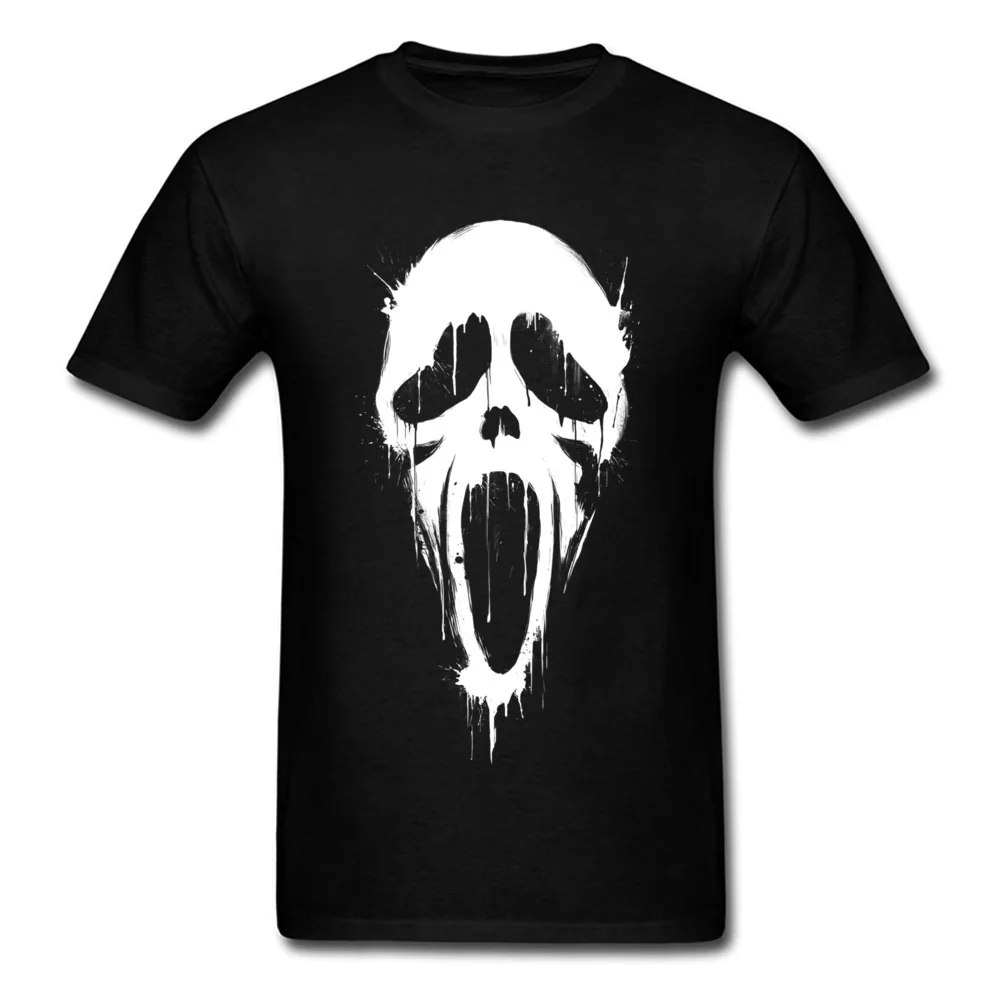 

New Halloween Scream T-Shirts Scary Movie Horror Ghost Print Streetwear Men Women Fashion Pure Cotton T Shirt Tees Tops Clothing