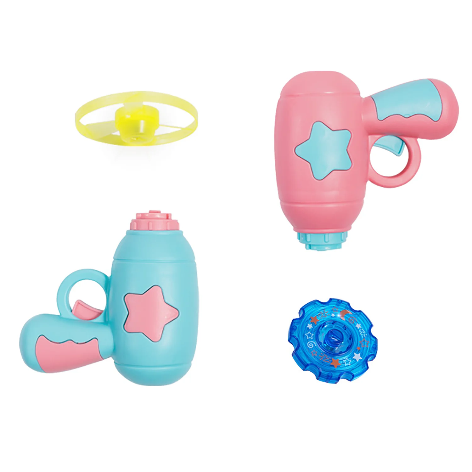 Детские игрушки светящаяся бамбуковая стрекоза катапульта пистолет вращающаяся