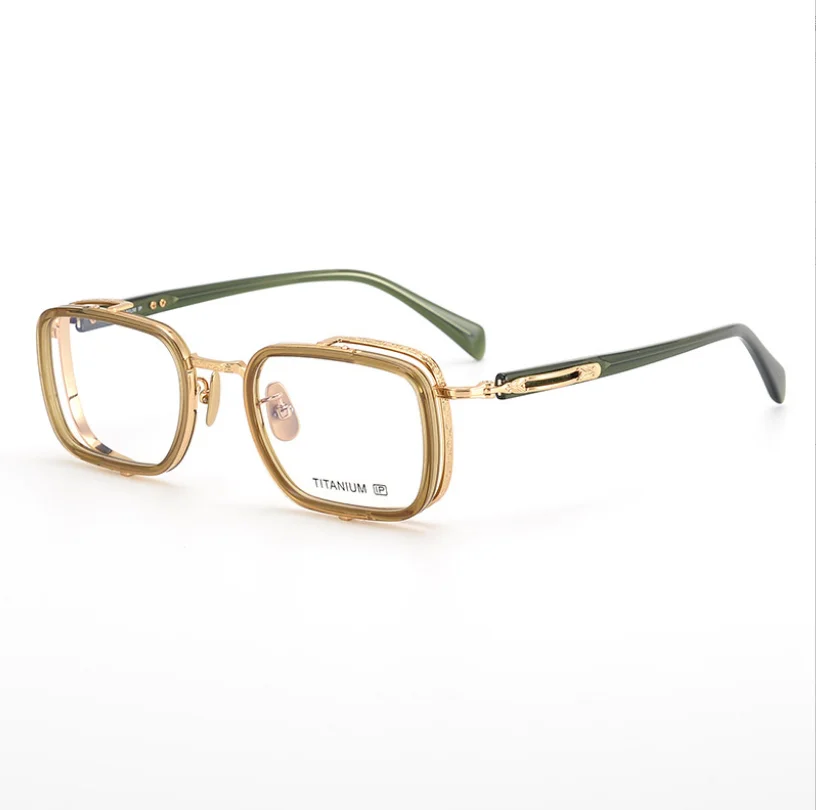 

Prescription Myopia Eyeglasses Frame Pure Titanium Retro Men Optical Eyewear Anti Radiation Top Quality Vintage Glasses Women