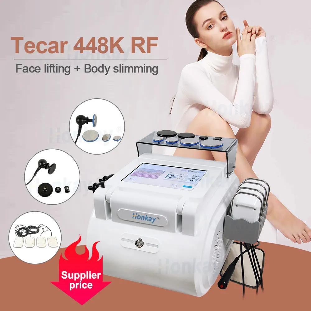 448 кГц CET RET Tecar терапевтическое оборудование INDIBA Diathermy формирование тела снижение