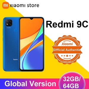 Смартфон Xiaomi Redmi 9C, 3 ГБ, 64 ГБ, Восьмиядерный процессор Helio G35, дисплей 6,53 дюйма, задняя камера 13 МП, 5000 мАч