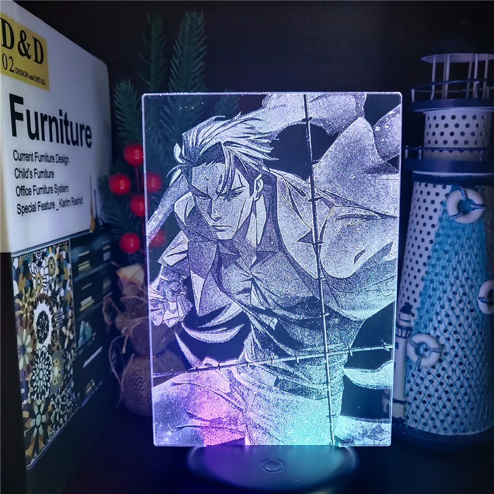 

Jujutsu Kaisen Anime RGB 3D Lamp Nanami Kento Led Night Light For Bedroom Decor Table Setup Lamp Birthday Kid Gift Manga Lampara