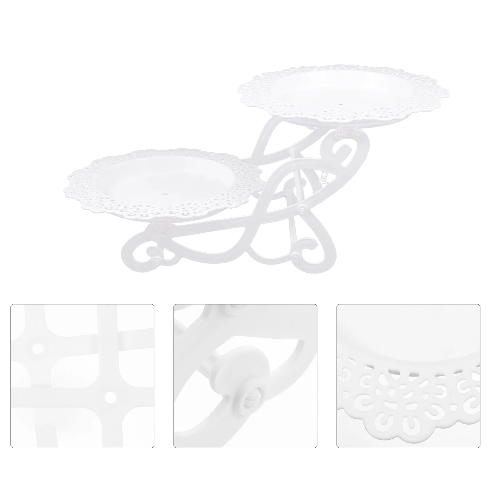 

Cake Stand Dessert Stands Holder Display Tray Table Decorating Trays Party Wedding White Storage Shelf Set