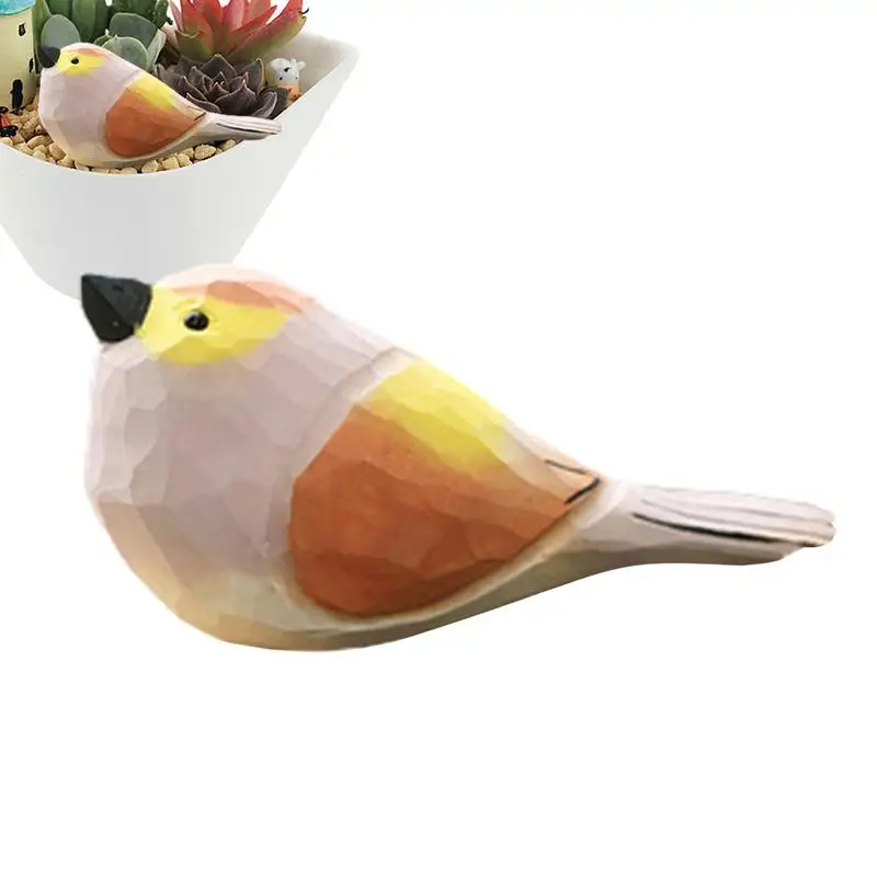 Фигурки птиц резные деревянные птицы ручной работы декоративные уличные и