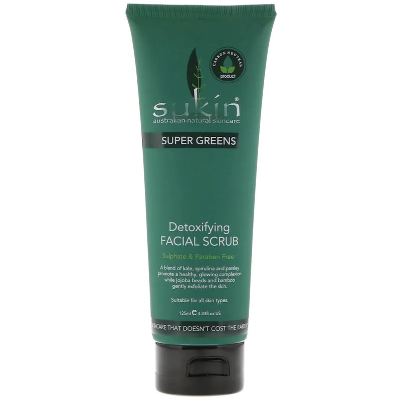 

Sukin, Super Greens, Detoxifying Facial Scrub 125 ml