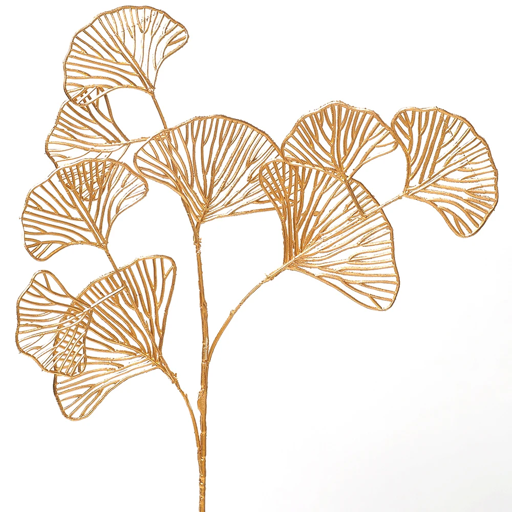 

Золотые искусственные листья гинкго HUAYUXIANG