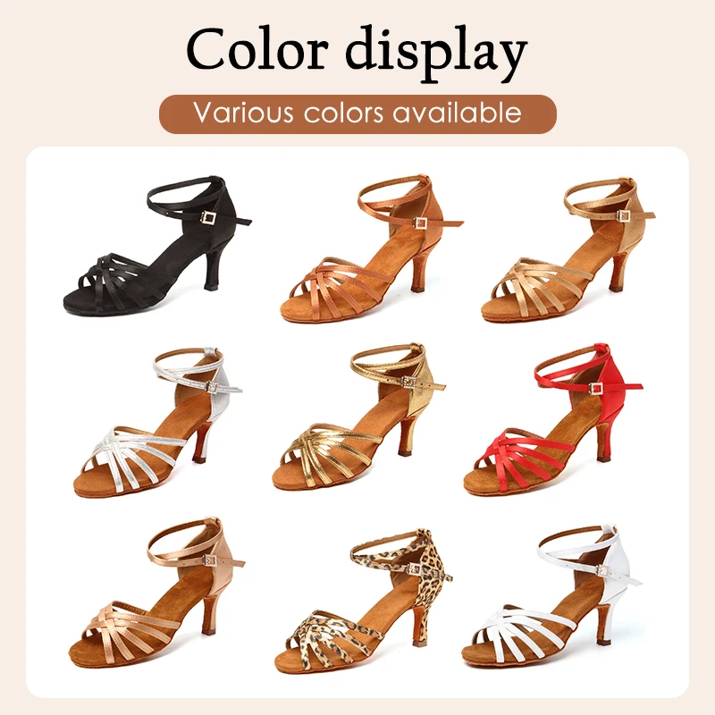 Женские туфли для танцев профессиональные атласные из искусственной кожи на