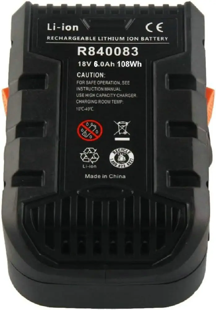 Фото Литий-ионный аккумулятор 18В 6000мАч для RIDGID R840083 CS0921 R84008 AC840084 L1830R L1815R B1820R L1830R B1830R, совместимый с аккумуляторами AEG №5