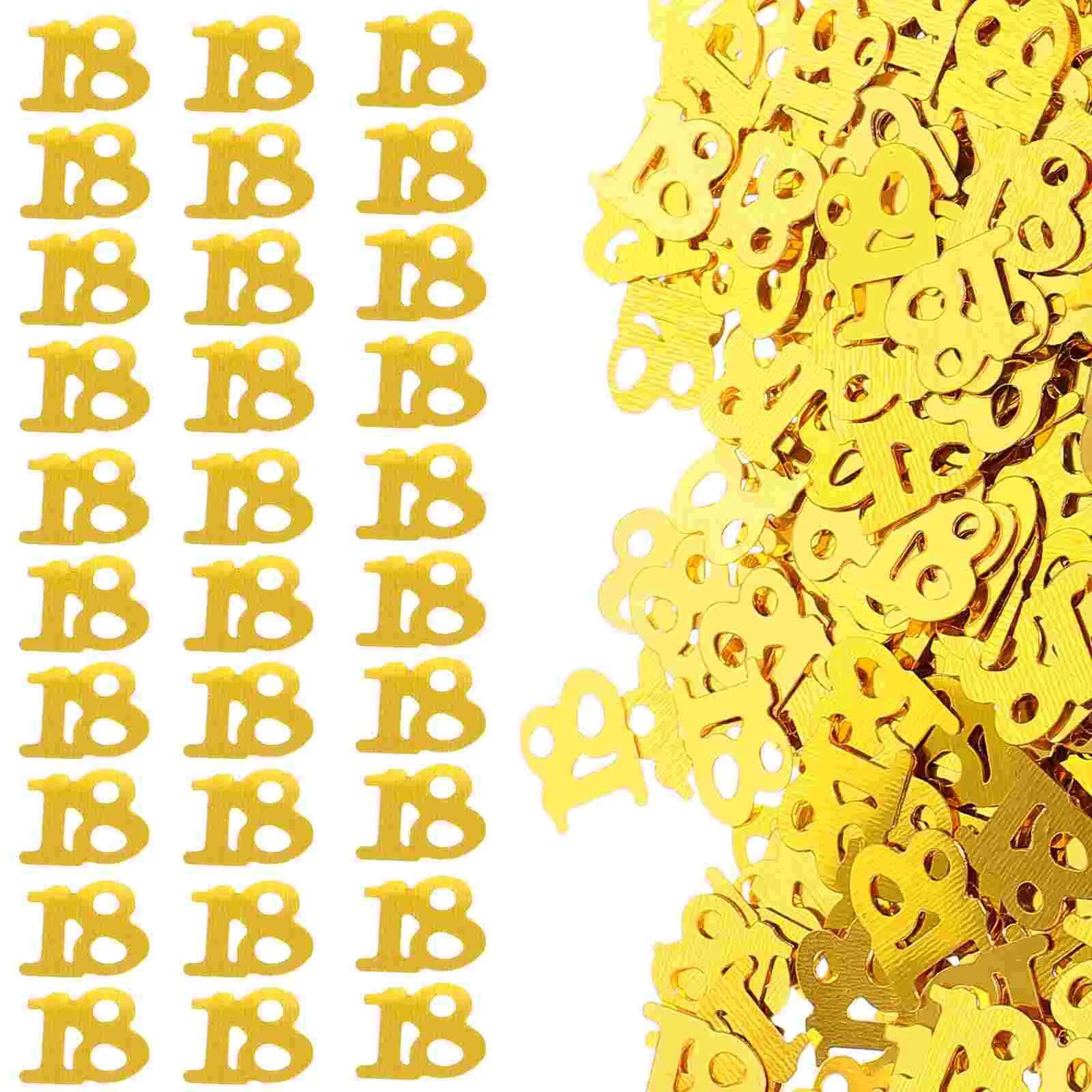 

18th Birthday 18 18th Party for Party Supplies 600pcs Golden