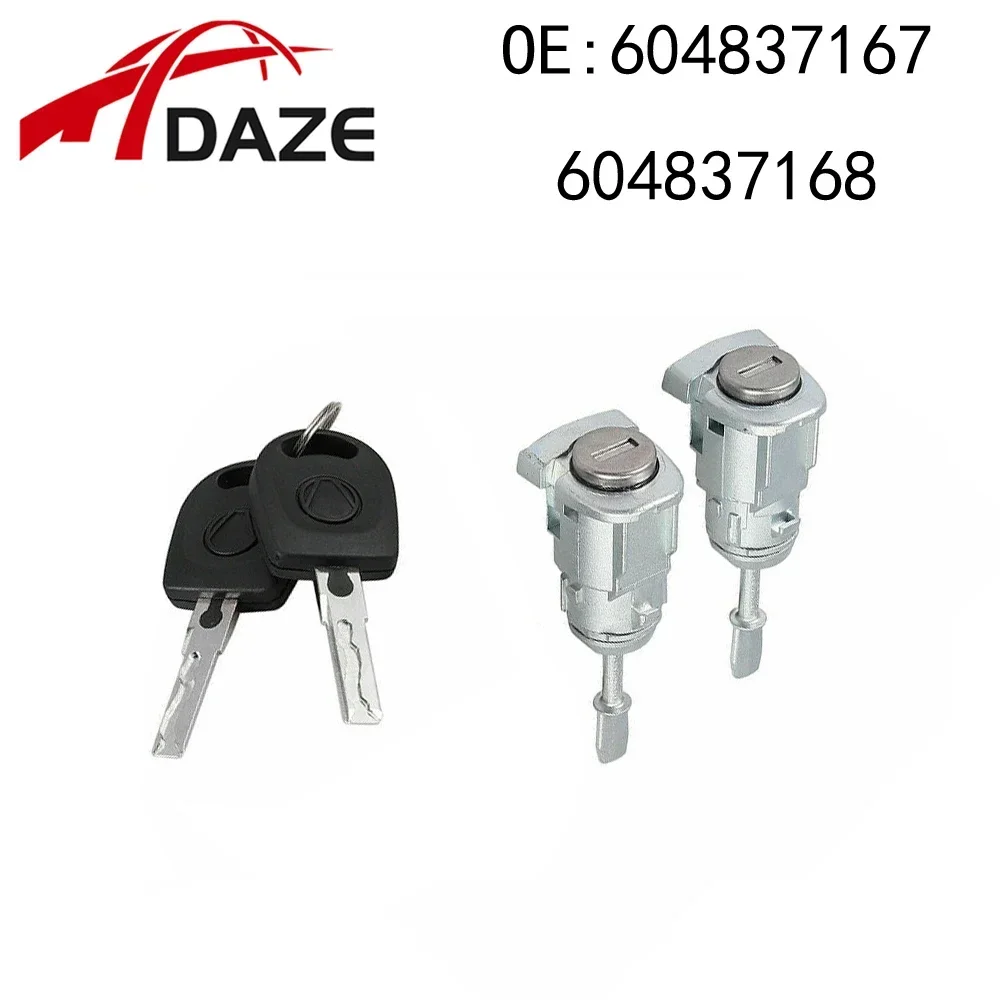 DAZE 604837167 604837168 Автомобильный Дверной замок цилиндр 2 ключа для VW Golf 4 Iv Mk4 Bora A6 Skoda Fabia